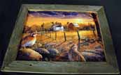 16 Hardboard Tiles make up this awesome quail photo. This was an auction item for the Quail For
